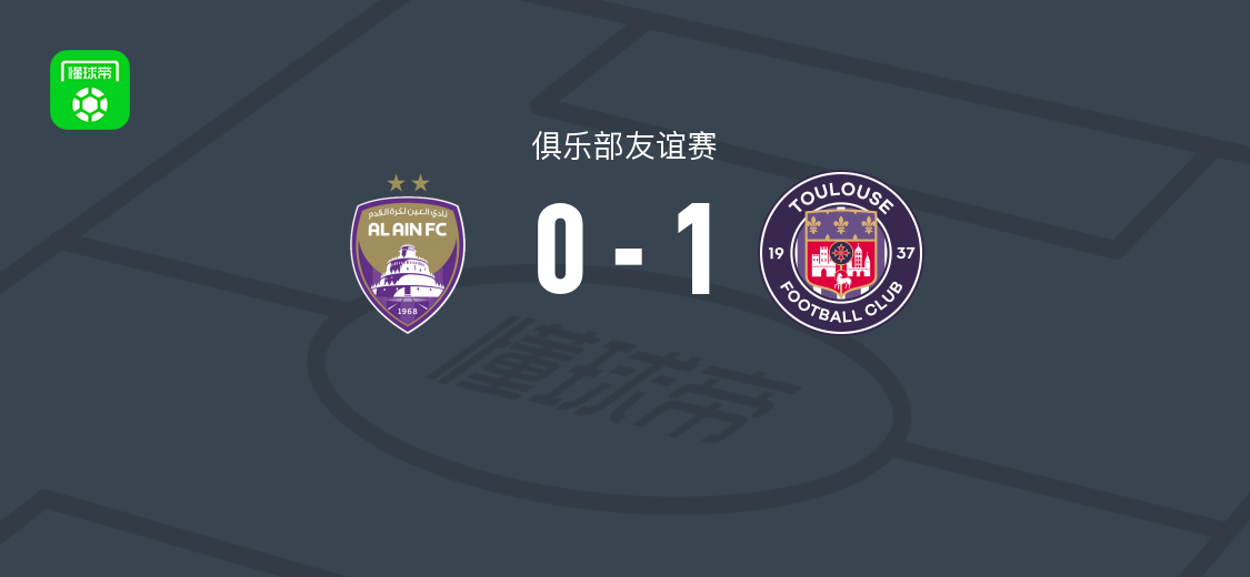 图卢兹1-0艾因，加埃唐-巴克乌什第68分钟制胜