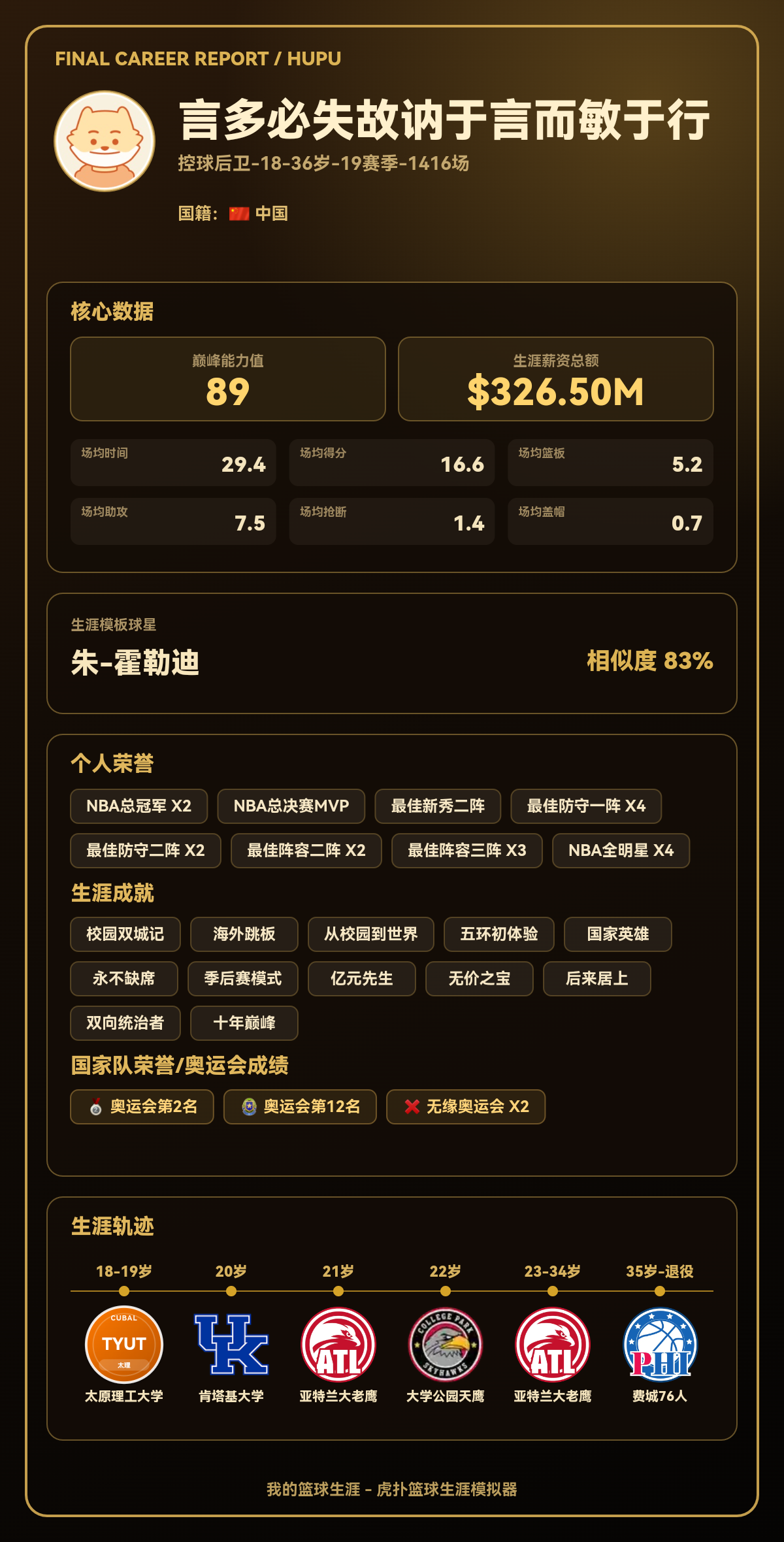 奥运会亚军，比拿10个总冠军都有价值