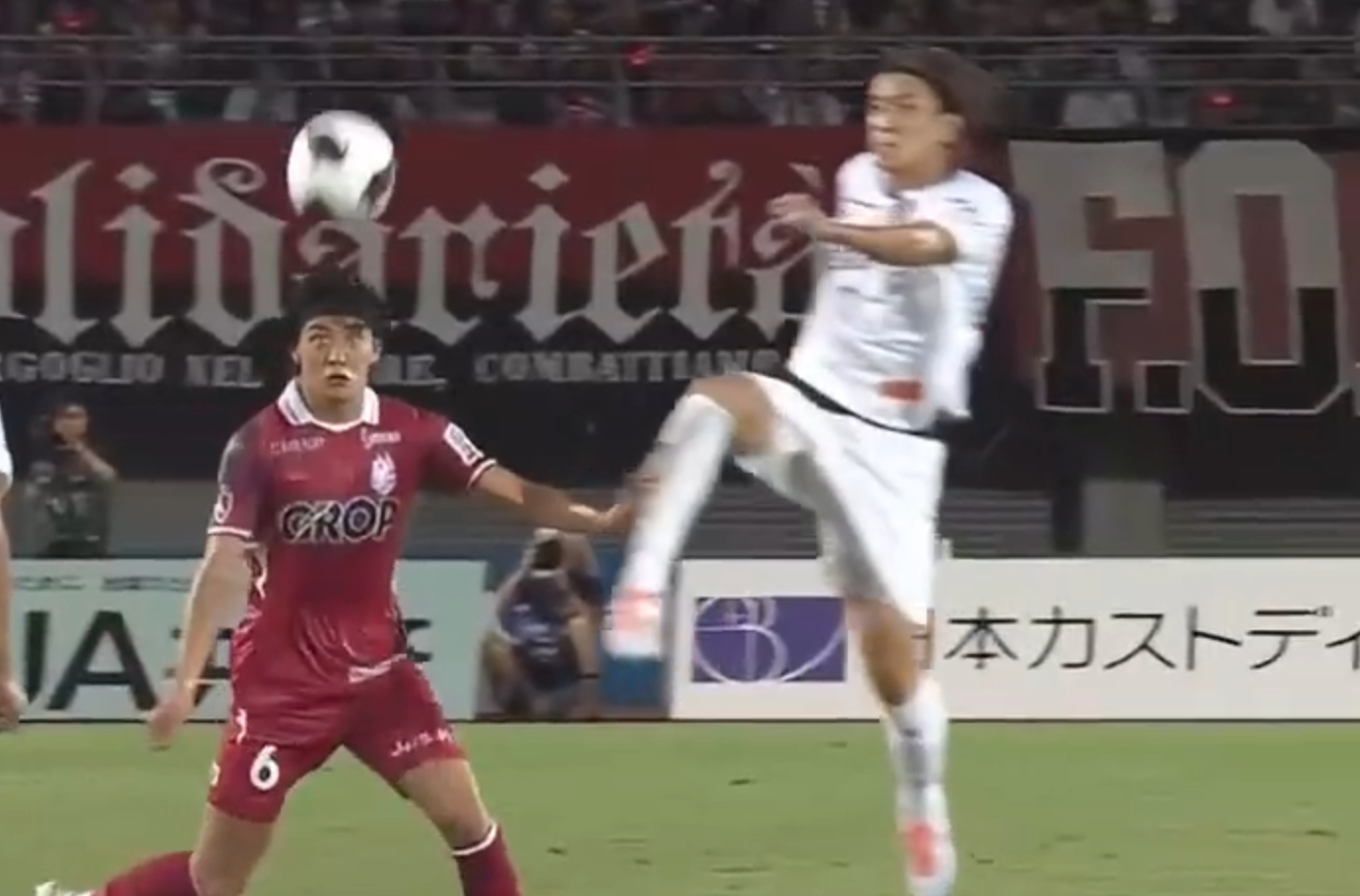 冈山绿雉1-0长崎航海，卢康第54分钟制胜