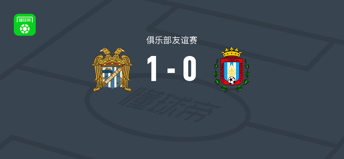 亚古拉斯1-0洛尔卡竞技，Javi Castedo第32分钟破门