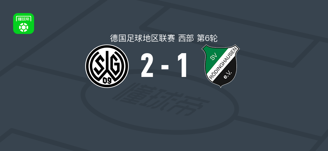 瓦滕沙伊德09 2-1罗迪豪森，I. Poliakov、Robert Nnaji破门