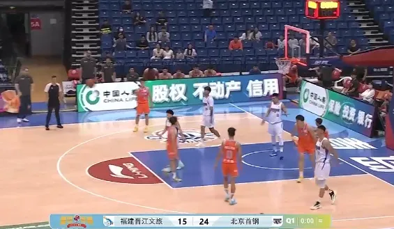 CBA夏季联赛：北京首节24-15领先福建，范子铭6分