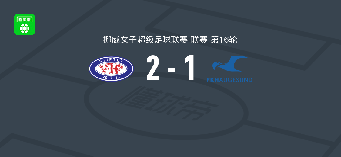 瓦勒伦加女足2-1海于格松女足,阿尔内森、普雷乌斯破门