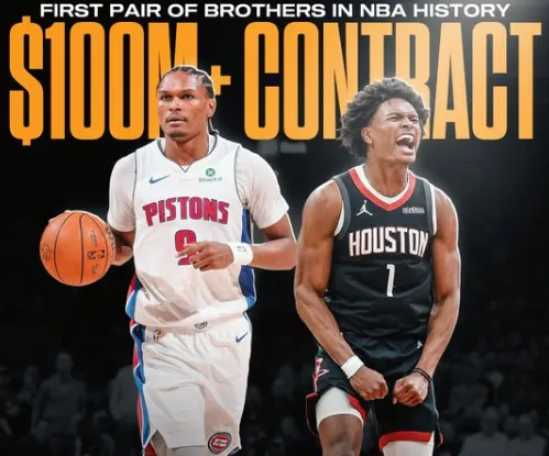 阿门-汤普森与奥萨尔-汤普森达成亿元合同，NBA历史首对双胞胎兄弟锁定3.63亿美元