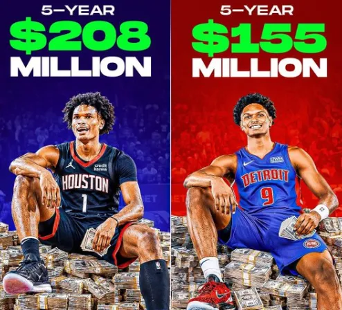 奥萨尔-汤普森与活塞续约1.55亿美元，汤普森兄弟成NBA历史首对1亿合同兄弟