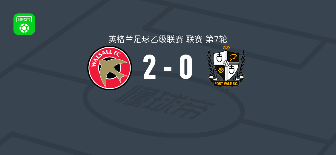 沃尔索尔2-0维尔港,詹姆斯-康诺利破门,达拉斯锁定胜局