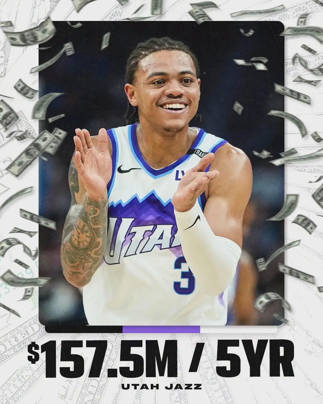 基扬特乔治与爵士达成5年1.575亿美元提前续约