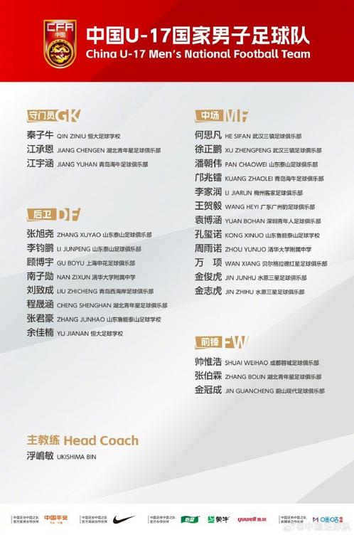 U17国少队将与阿根廷、墨西哥、坦桑尼亚热身,或再战阿森纳
