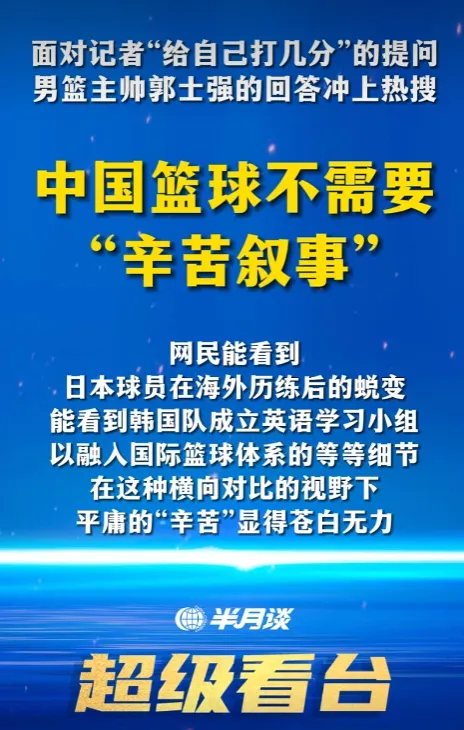 中宣部下属媒体发文：郭士强面临压力，CBA赛场风波升级