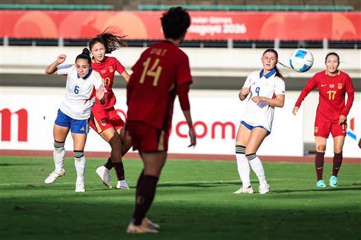 中国女足5比1大胜菲律宾队 小组第一晋级淘汰赛