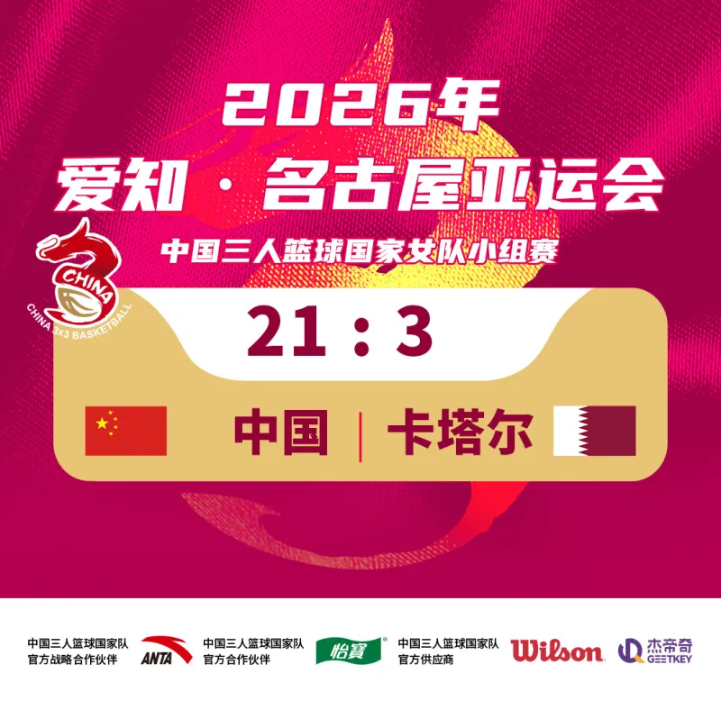 中国三篮女队21-3大胜卡塔尔 亚运会小组赛两连胜
