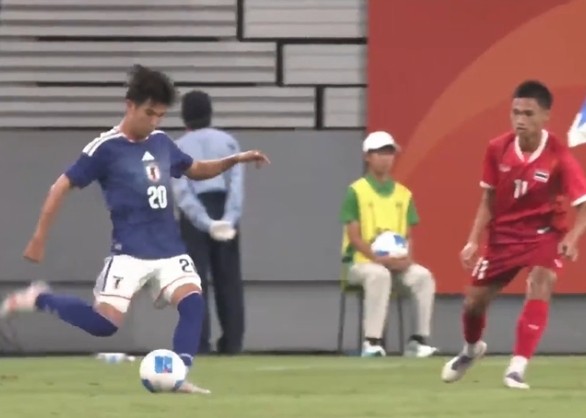 日本U23 1-0泰国U23，中岛洋太朗破门