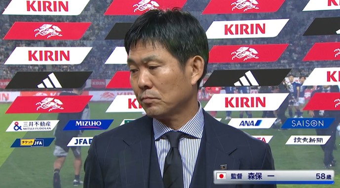 日本3-1战胜乌拉圭 森保一：球员为未来目标拼搏