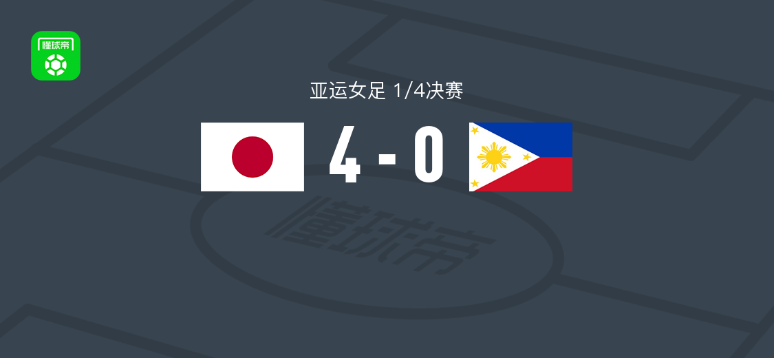 日本女足4-0大胜菲律宾女足,宝田沙织梅开二度,上野真实、神谷千菜破门