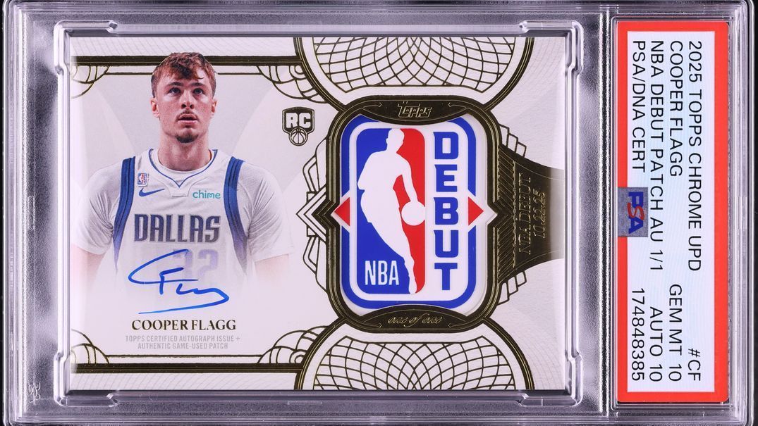 Cooper Flagg NBA首秀纪念卡拍出804万美元创纪录