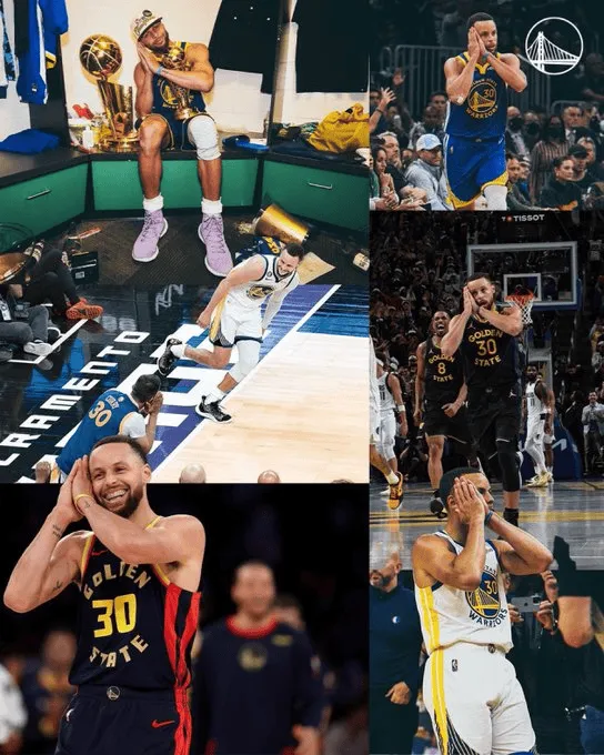 美媒晒图：斯蒂芬-库里拥有NBA史上最酷庆祝动作之一