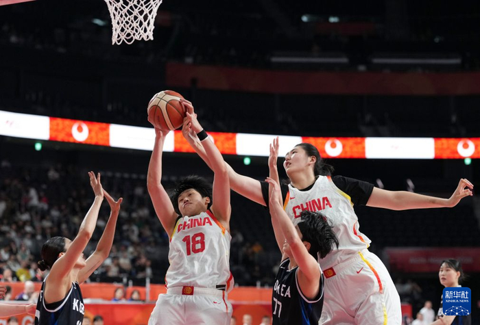 中国女篮77:64击败中国台北队获亚运铜牌 陈明伶20分5篮板4助攻