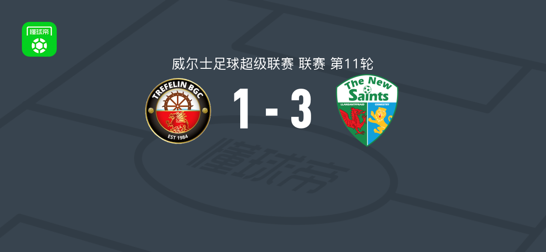 新圣徒3-1特雷费林BGC，奥尔登破门，博德纳姆建功