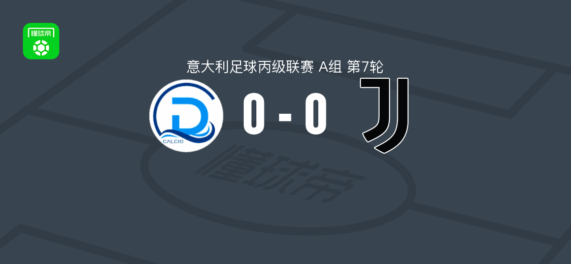 代森扎诺0-0尤文图斯新一代，意丙第7轮战平