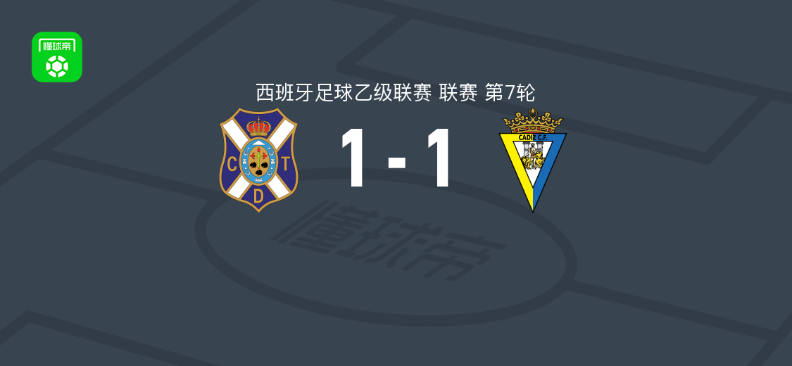 特内里费1-1加的斯,加列戈首开记录,科波通救主