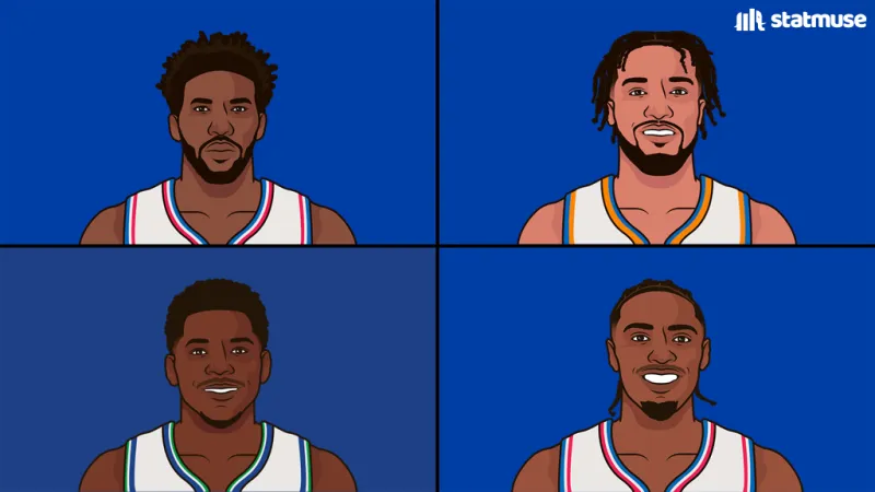 NBA数据：恩比德70分、布伦森61分，面对文班亚马防守时单场最高分