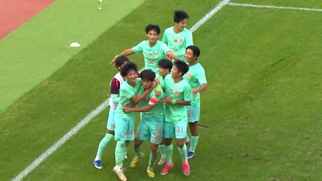 中国U161-0十人越南U16，冀政浩头球破门，陈政飞造点失点