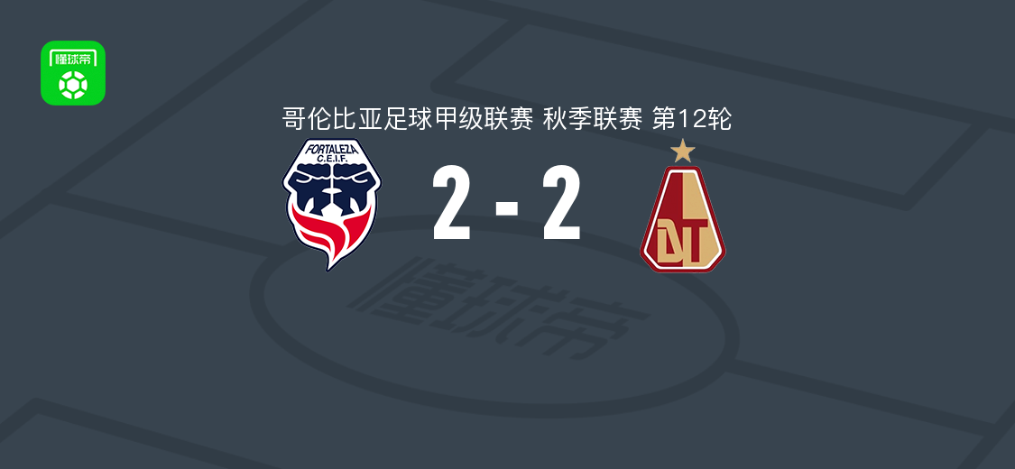 福塔莱萨2-2托利马体育，纳瓦罗破门，卡韦萨斯破门