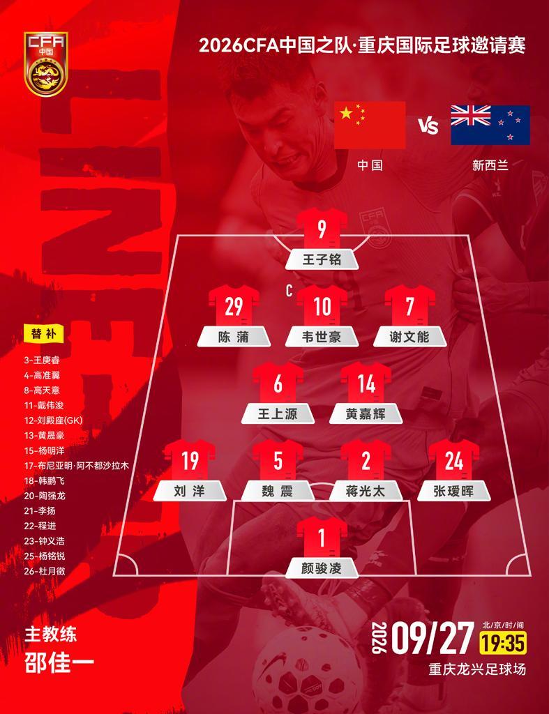 国足0-3完败新西兰！邵佳一4.5分，韦世豪、王上源表现尚可
