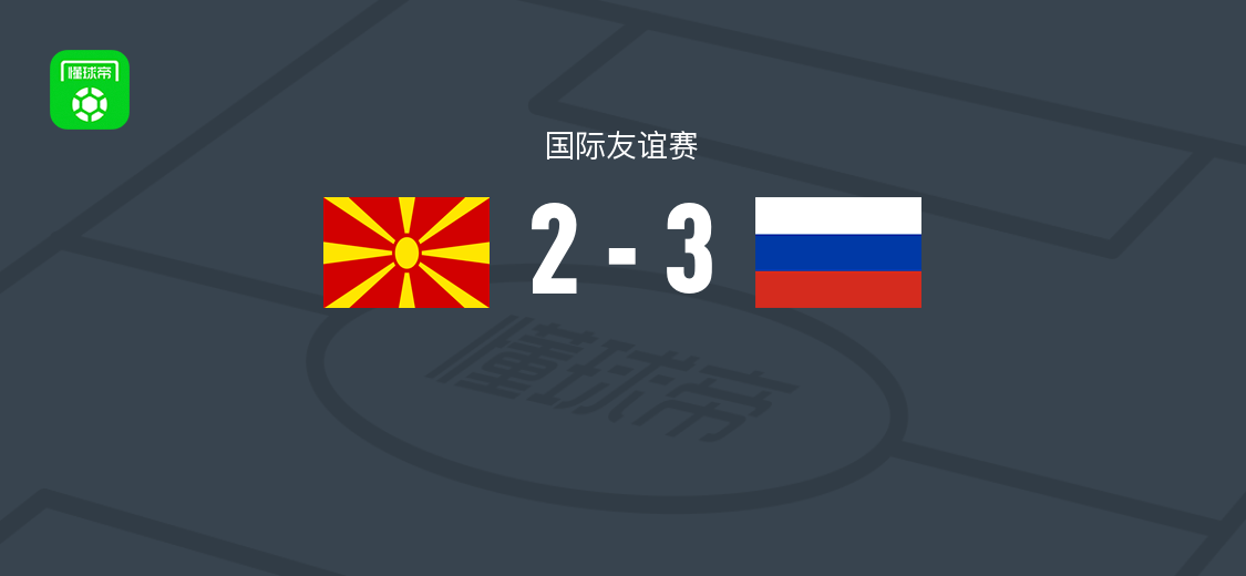 俄罗斯U21 3-2北马其顿U21，奥基肖尔、Bober、艾哈迈多夫破门