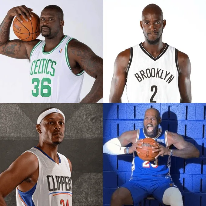 美媒晒其他NBA传奇球星生涯末期与41岁勒布朗定妆照对比图