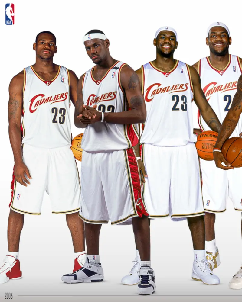 NBA官方晒出勒布朗-詹姆斯24年生涯定妆照