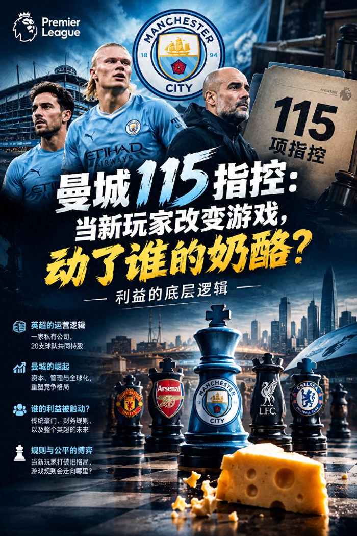 曼城115项指控：资本如何重塑英超竞争格局
