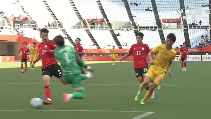 亚运会男足半决赛中国1:2不敌韩国 中国男足创造2002年来最好成绩