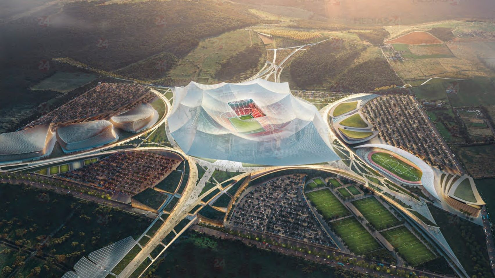 摩洛哥11.5万人球场竞逐2030年世界杯决赛场地，对手伯纳乌