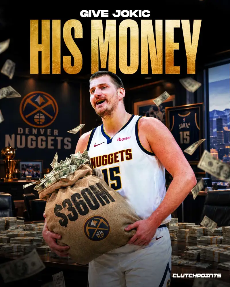 约基奇或签5年3.595亿美元创NBA历史最大合约，掘金需确保阵容实力