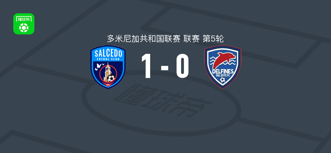 萨尔塞多1-0东部海豚 多米尼加联赛第5轮萨尔塞多主场取胜