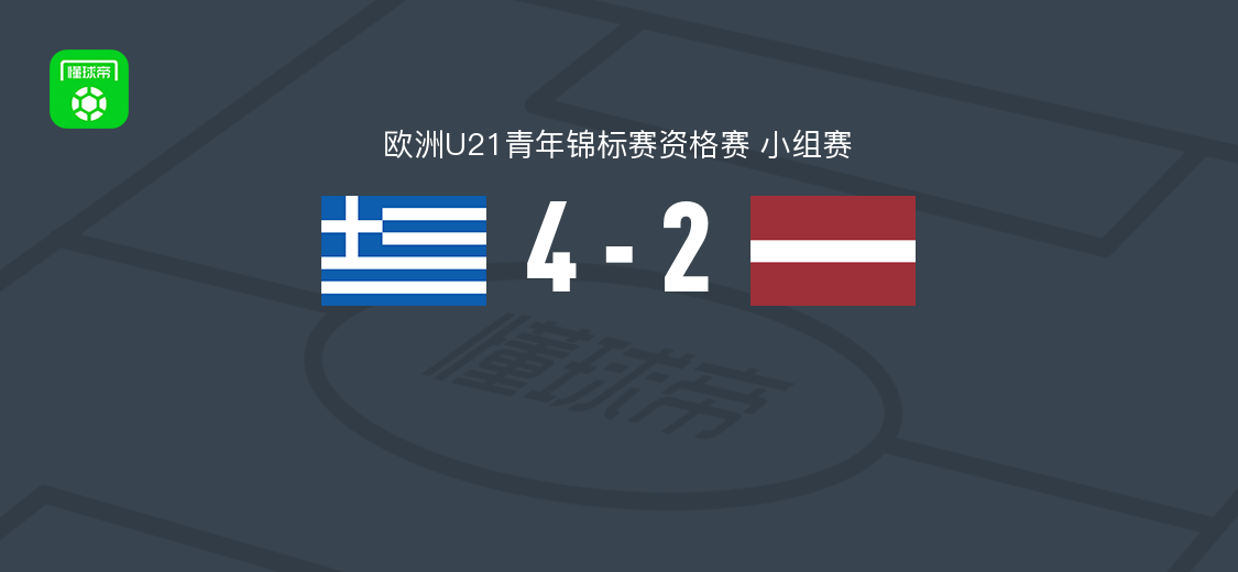 希腊U21 4-2拉脱维亚U21，科斯图拉斯与阿尔米拉斯各两球