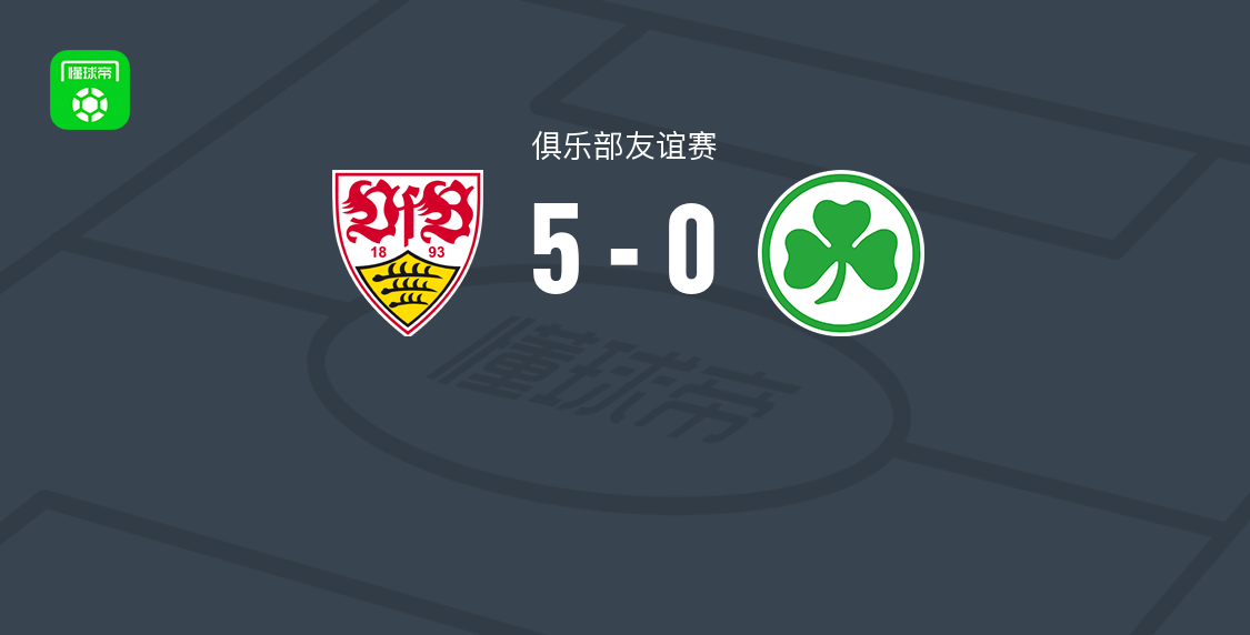 斯图加特5-0大胜菲尔特，昂达夫双响，普罗梅尔、莱韦林破门