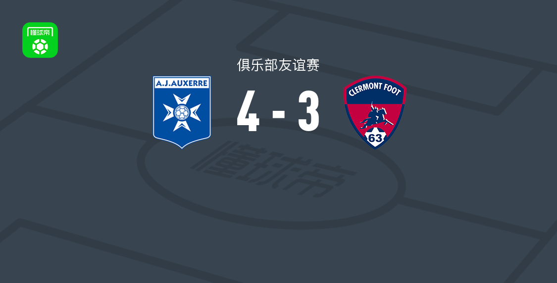欧塞尔4-3克莱蒙，阿彻两球，拉斯卡里破门