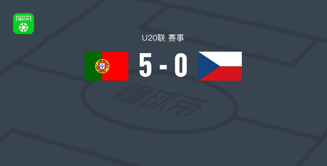 葡萄牙U20 5-0横扫捷克U20,吉尔-马丁斯梅开二度,凯扬-瓦雷拉破门