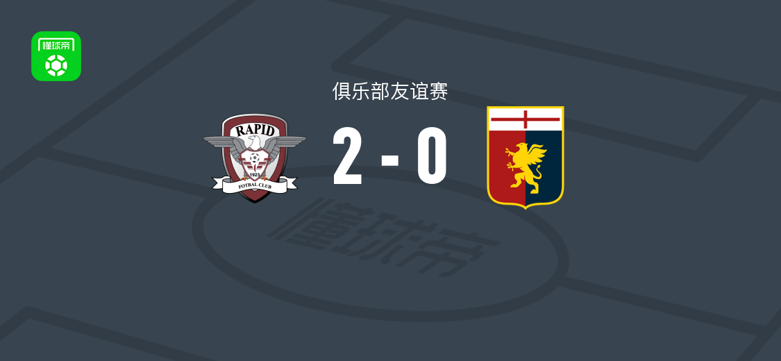 布加勒斯特快速2-0热那亚 斯托伊科维奇和拉雷斯-波普破门