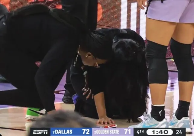 NBA季后赛女武神主帅第四节因头晕倒地,ESPN:目前无碍