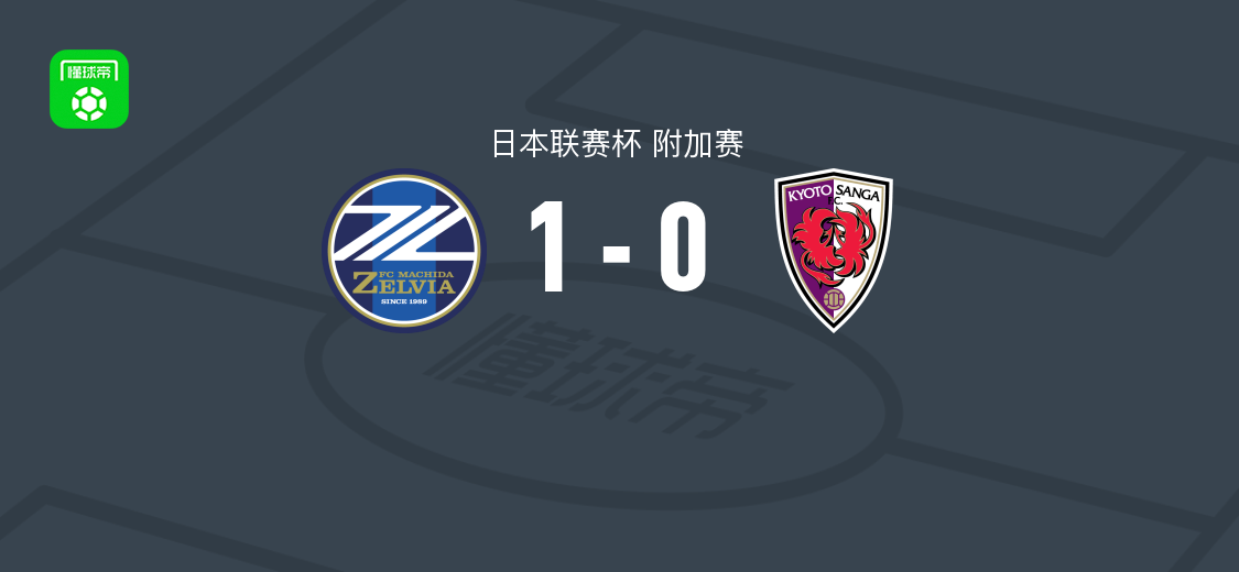 町田泽维亚1-0京都不死鸟 日本联赛杯附加赛战报