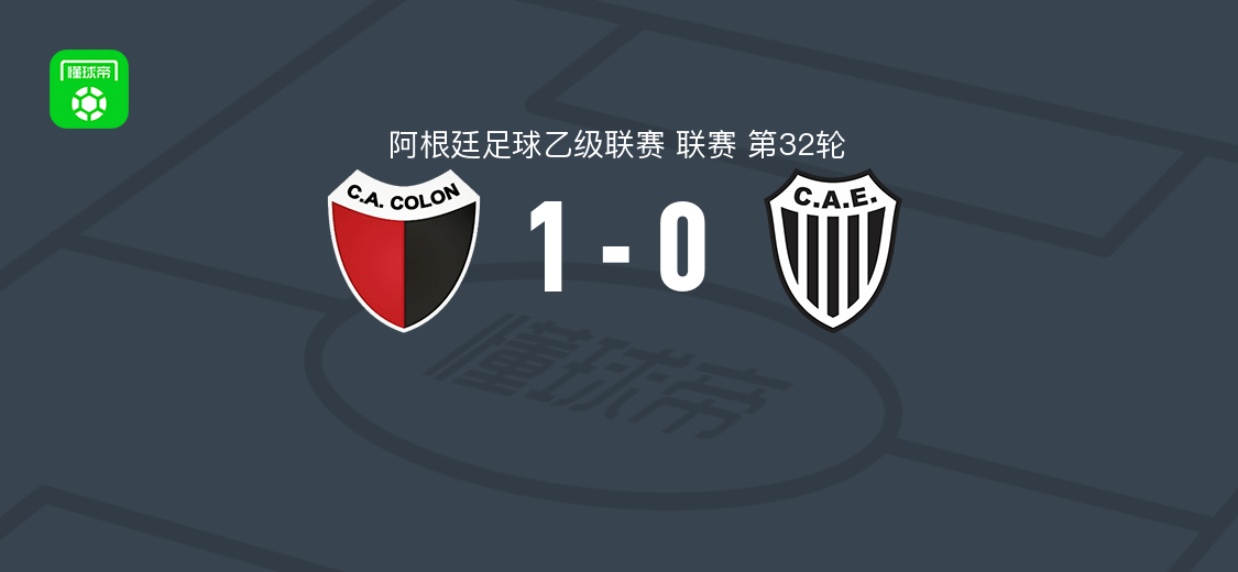科隆竞技1-0布宜诺斯艾利斯大学生 豪尔赫-贝尼特斯自摆乌龙