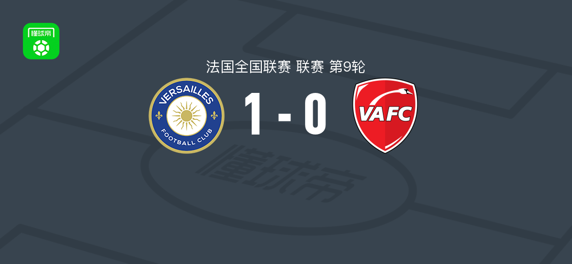 凡尔赛1-0瓦朗谢讷，巴里第34分钟破门助球队取胜