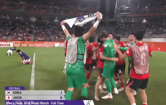 韩国1-0日本夺亚运男足冠军 严智星破门助韩国四连冠