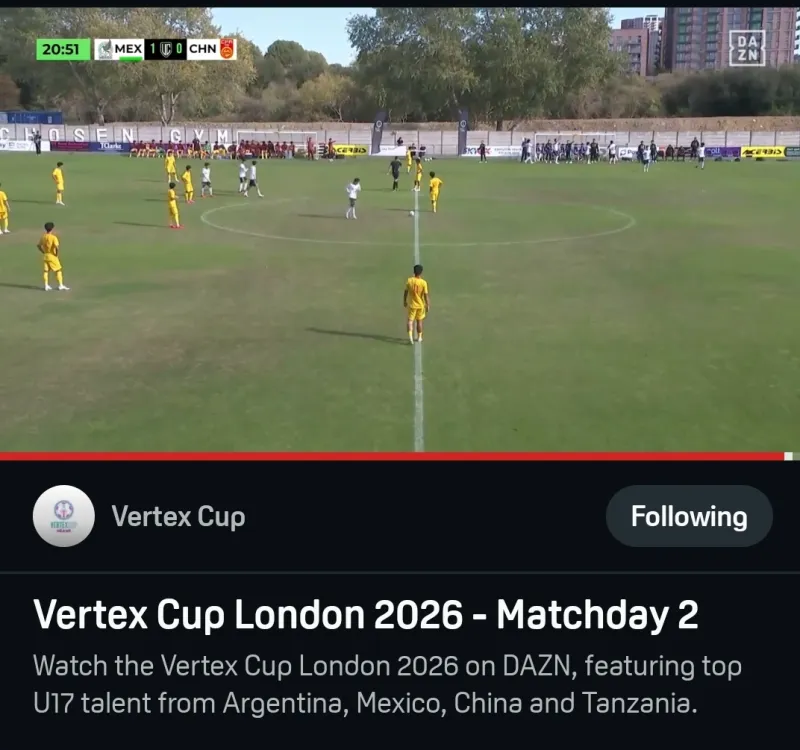 U17国少对阵墨西哥，比赛进行中墨西哥队率先破门