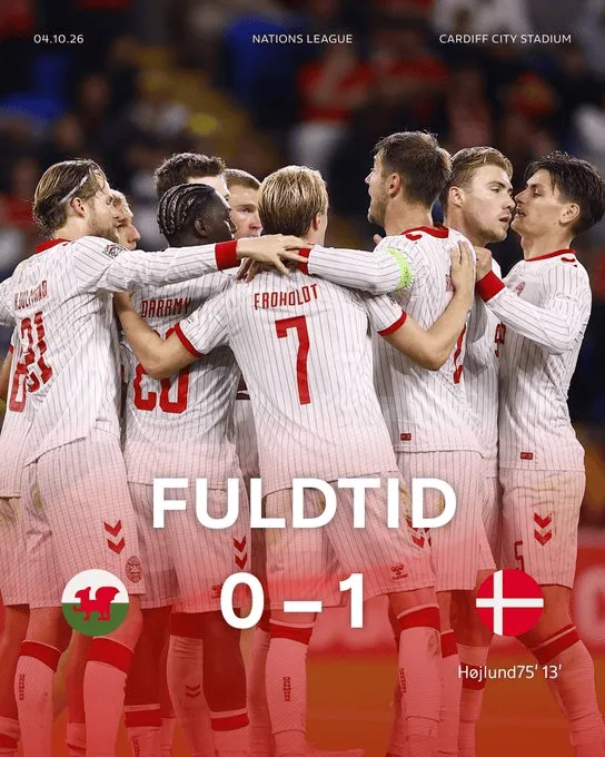 霍伊伦点球制胜 丹麦1-0威尔士欧国联双杀对手