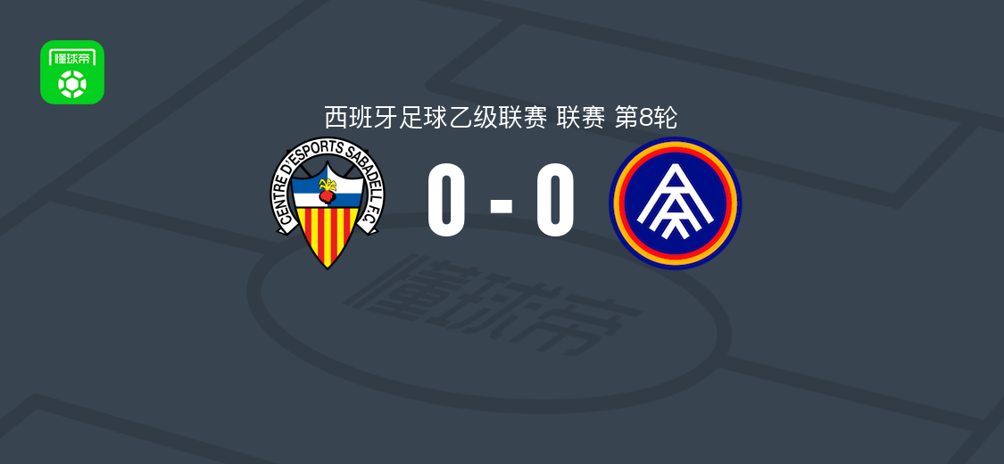 萨瓦德尔0-0FC安道尔，西乙第8轮双方闷平