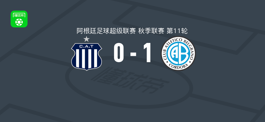 贝尔格拉诺竞技1-0塔列雷斯，拉米罗-埃尔南德斯绝杀